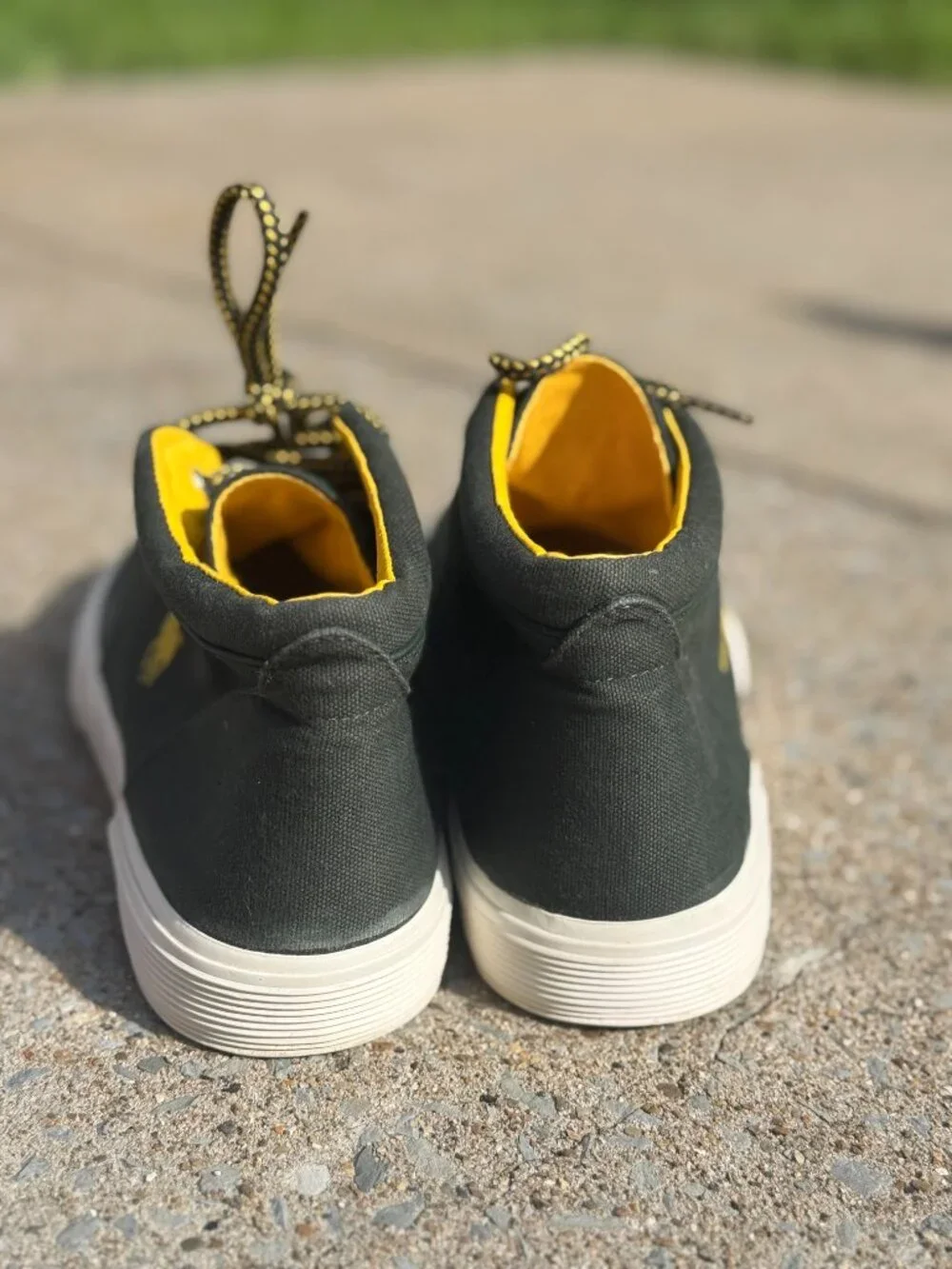 Polo Ralph Lauren Federico Mens 9D Green Canvas Chukka Shoes Old Money Prep 4022